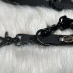 Biothane Leine mit Scherenkarabiner in schwarz