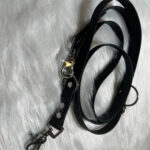 Biothane Leine mit Scherenkarabiner in schwarz