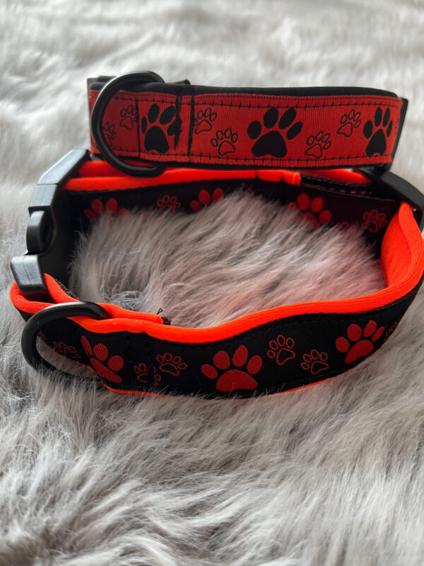 genähtes Halsband mit Softshell und Plastikschnalle