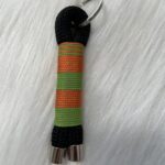 18-Schlüsselanhänger Schwarz - Orange