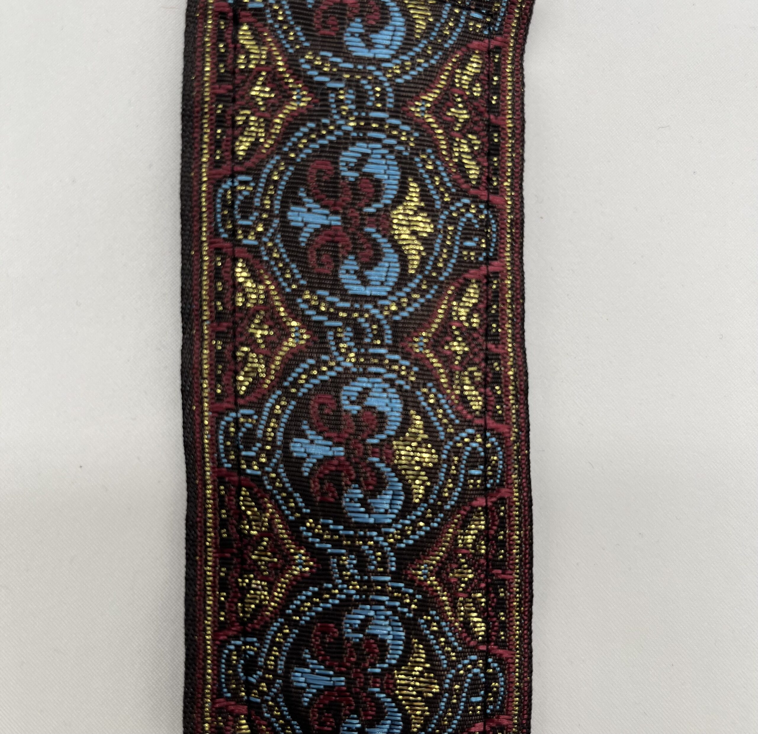 Ornament Bordeaux, Hellblau, Gold