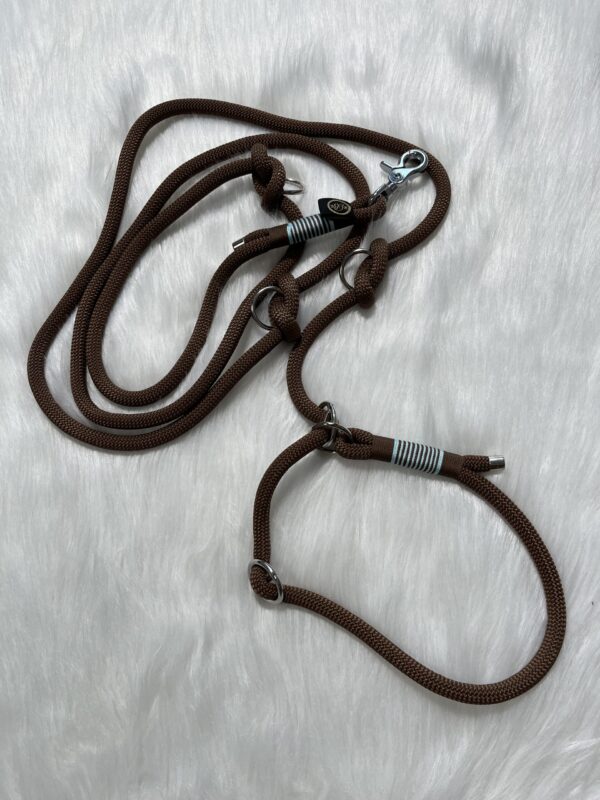 Retrieverleine mit Takelung und Scherenkarabiner