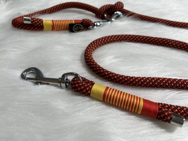 Tauleine mit Takelung und Karabiner