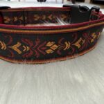 genähtes Halsband mit Webband