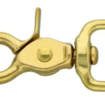 Scherenkarabiner Messing